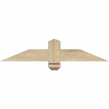 Ekena Millwork Eugene Rough Sawn Timber Gable Bracket, Douglas Fir, 36"W x 7"H x 4"D x 4"F, 5/12 Pitch GBW036X07X0404EUG00RDF